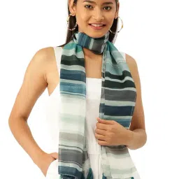 Trend Arrest Multicolor Striped Scarf-41