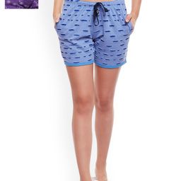 VIMAL JONNEY Women Pack Of 2 Lounge Shorts F7_KF_SKY_PRT_NO.6_PU_02-image-19