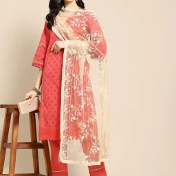Saadgi Off-White Embroidered Dupatta-image-50