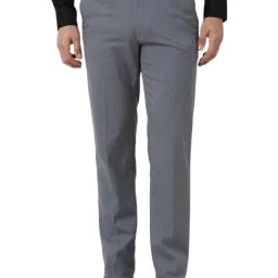 Peter England Grey Slim Fit Trousers-picture-14