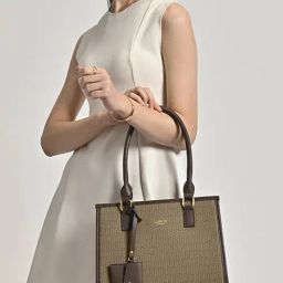 LAVIE LUXE Brown Printed Large Satchel Handbag with Pouch-11