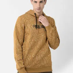 Crimsoune Club Mustard Regular Fit Hooded Sweatshirt-picture-30