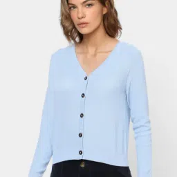 Only Blue Cotton Cardigan-image-10