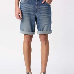 Pepe Jeans Blue Regular Fit Denim Shorts-image-71