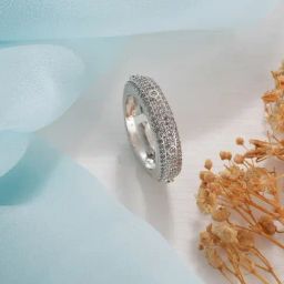 Saraf RS Jewellery Rhodium Statement AD Studded Minimal Engagement Band Adjustable Finger Ring-picture-34