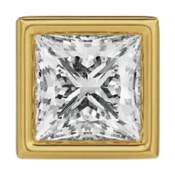 EMORI Yellow Gold 1 CT Solitaire Studs for Men-picture-4