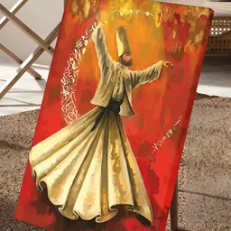 Myntra Elegant Homes Red & Cream-Coloured 1 Piece Canvas Religious Wall Paintings-43