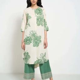 Rangmanch by Pantaloons White Printed Kurtas-image-9