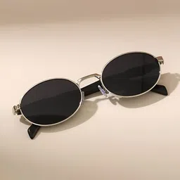 IFLASH Unisex Oval Sunglasses with UV Protected Lens image 3