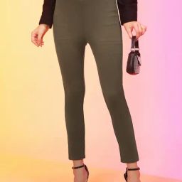 Globus Brown Slim Fit Treggings-image-9