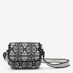 Westside Black Ethnic Pattern Sling Bag-22