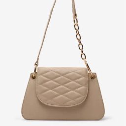 Westside Beige Quilted Shoulder Bag-12