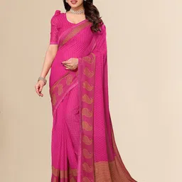 Moda Rapido Bandhani Poly Georgette Saree-picture-15