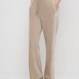 Studiofit by Westside Beige Ribbed Textured High-Rise Track Pants-image-85