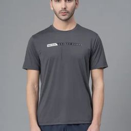Red Tape Grey Regular Fit Printed Sports T-Shirt-image-80