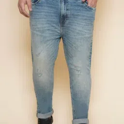 John Pride Blue Regular Fit Distressed Jeans-image-25