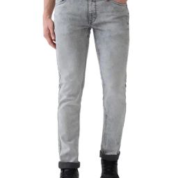 Parx Medium Grey Cotton Blended Slim Fit Jeans-picture-10