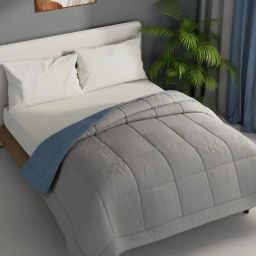 Bianca Multicolor Microfibre Solid Double Comforter image 3
