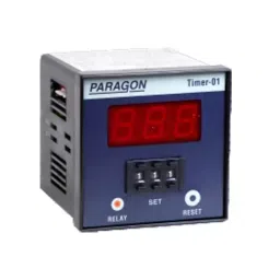 Paragon Digital Preset Timer Push Wheel Type 2 Digit, 1 CO Function and 72 x 72 x 74 mm Size, Timer-01-2D-P1 image 1