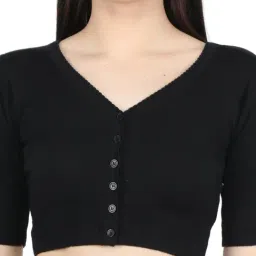 Monte Carlo Black Wool Open Front Cardigan image 5