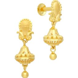 Malabar Gold and Diamonds 22K (916) BIS Hallmark Yellow Gold Earring for Women-picture-32