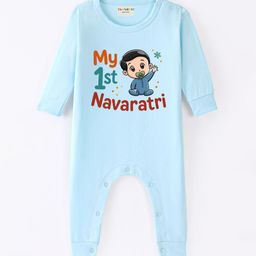 BLUSHES Infants Navaratri Printed Pure Cotton Romper-picture-14