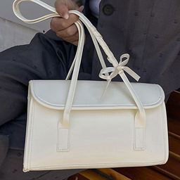 StyleCast Women Textured Shoulder Bag with Bow Detail-picture-19