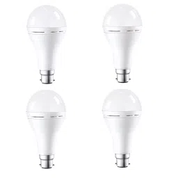 NSCC 12 W B22 Base Rechargeable LED Bulb with Inverter Battery Cool White 6500K (Pack of 4)-46