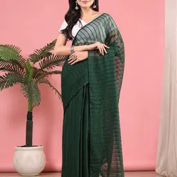 Pionex Embellished Poly Chiffon Ready to Wear Saree-4