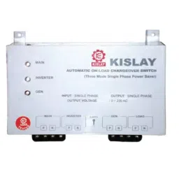 KISLAY Auto On-Load Solar Changeover Switch 1 Phase 3 Mode 200 A, 200 KTM-ACO-13