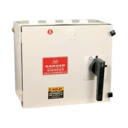 KISLAY On-Load Changeover Switch Steel Sheet Enclosure 100 A 415 V 4 Pole, 100 KOLCSE-7