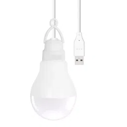 NSCC 5 W 2.5 ft Corded Electric LED USB Bulb White 340 lm (Pack of 4)-12