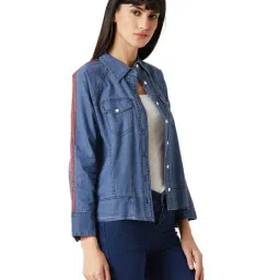 Miss Chase Blue Cotton Jacket-picture-39