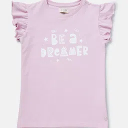Gini and Jony Girls Typography Printed Cotton Top-image-15