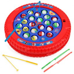 Fiddlerz Musical Fishing Game Toy with Rotating Fish Catching Game 21 Fishes & 4 Fish Catching Poles Sticks for Kids-26