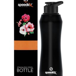 SPEEDEX Glacia Stainless Steel 1 Liter Water Bottle for Men, Woman and Kids (1000 ml , Black, Sipper)-image-89