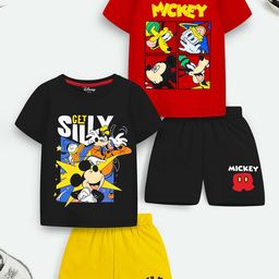Disney By Miss and Chief Boys Printed T-shirt with Shorts-image-94