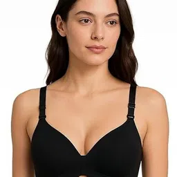 Eleg & Stilance Black Full Coverage Lightly Padded Bra-picture-26