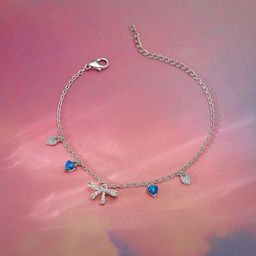 GIVA Women Sterling Silver Rhodium-Plated Link Bracelet-image-22
