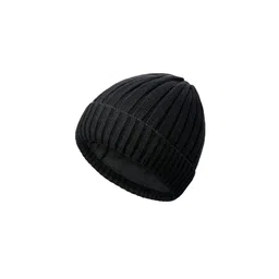 Gajraj Unisex Woollen Self Design Beanie-0