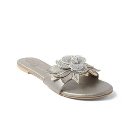 CHY Women Embellished Open-Toe Flats-image-6