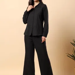 aayusika Colared Neck Long Sleeve Shirt With Trouser Co-Ords-picture-0