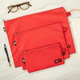 QIPS Document Organizer File Bags-Set of 3 (B4, B5 & CB)-Red image 5