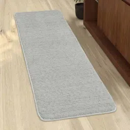 Saral Home Neon Shaggy Grey Anti Skid Bedside Runner - Set of 1-image-24