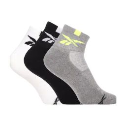 Reebok Multicolor Small Cotton Ankle Length Socks - Pack of 3-image-19