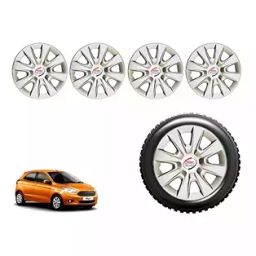 Auto Pearl FiSLV24 R14 Press Type Wheel Hubcap with Retention Ring 355.6 mm(14 Inch) for Ford Figo 1.4L (Pack of 4 Pcs)-picture-11