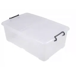 RS PRO 50L Transparent Polymer Large Storage Box, 230mm x 450mm x 700mm Model No 8252338-picture-13