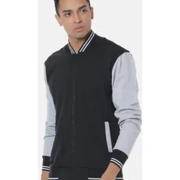 Campus Sutra Black Full Sleeves Jacket-44