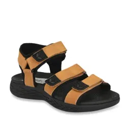 Delize Men's Yellow Floater Sandals-picture-12