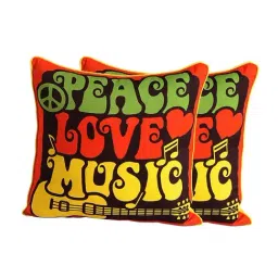 Swayam Red & Green Cotton 210 TC Kids Cushion Covers - Set of 2-image-1